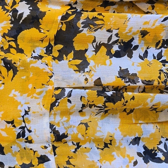 Jessica London-Gold,iv,blk print georgette long sleeved tunic 26W NWT. - Picture 8 of 13